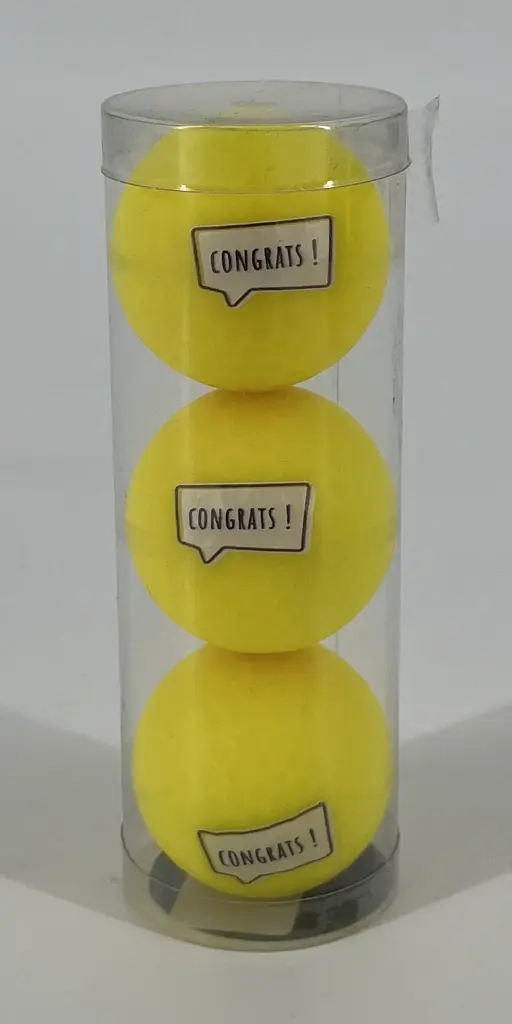 TUBES 3 BALLES CONGRATS JAUNE.webp