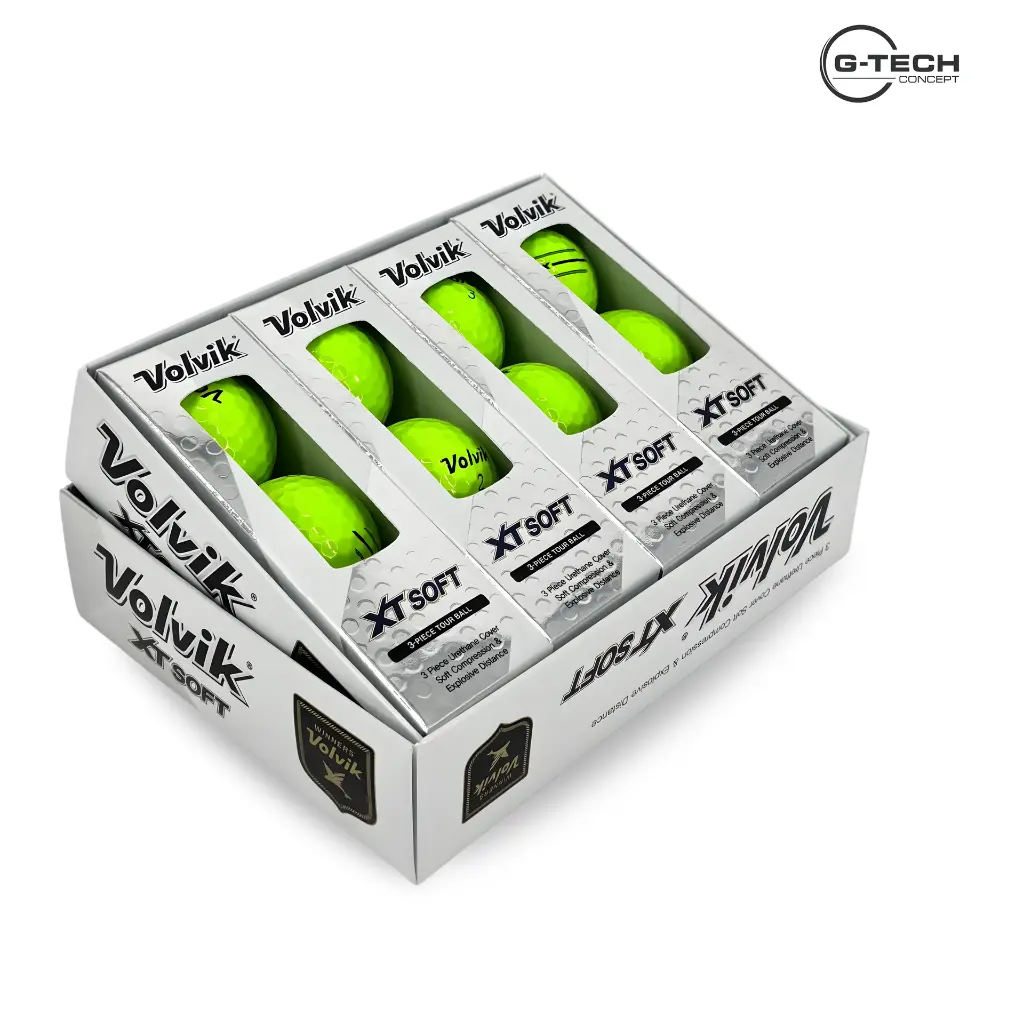 Balle 3 Pièces - XT SOFT - Vert - 12 Balles - VOLVIK2.webp