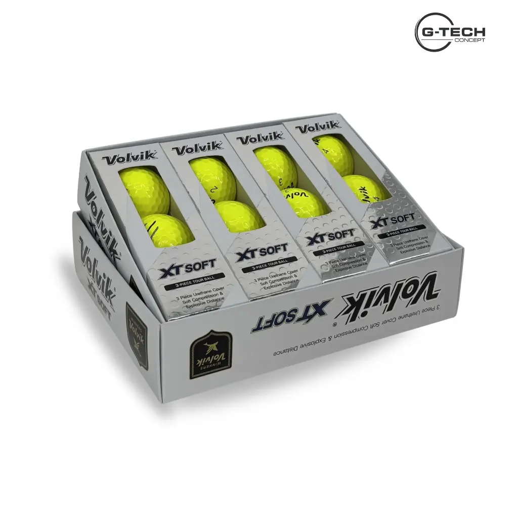 Balle 3 Pièces - XT SOFT - Jaune - 12 Balles - VOLVIK2.webp