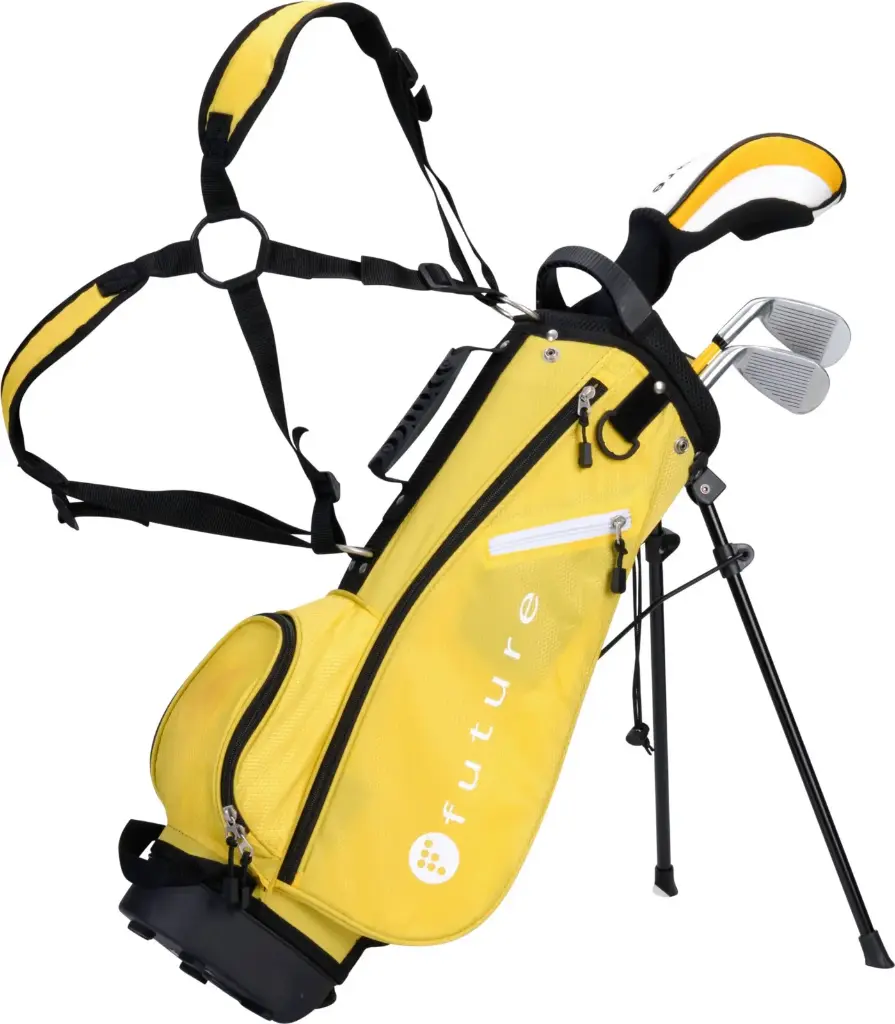 Junior Set - Inclus 1Sac - 1 Bois 3 - 1 Fer 7 - 1 SW et 1 Putter- - Gaucher - Jaune - FUTURE