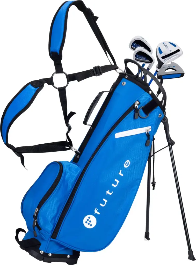 Junior Set - Inclus 1Sac - 1 Bois 3 - 1 Fer 7 - 1 SW et 1 Putter- - Gaucher - Bleu - FUTURE