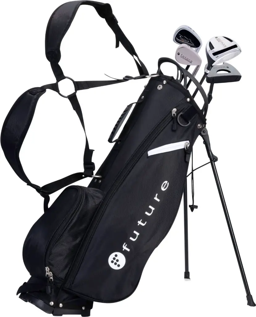 Junior Set - Inclus 1Sac - 1 Bois 3 - 1 Fer 7 - 1 SW et 1 Putter- - Droitier - Noir - FUTURE