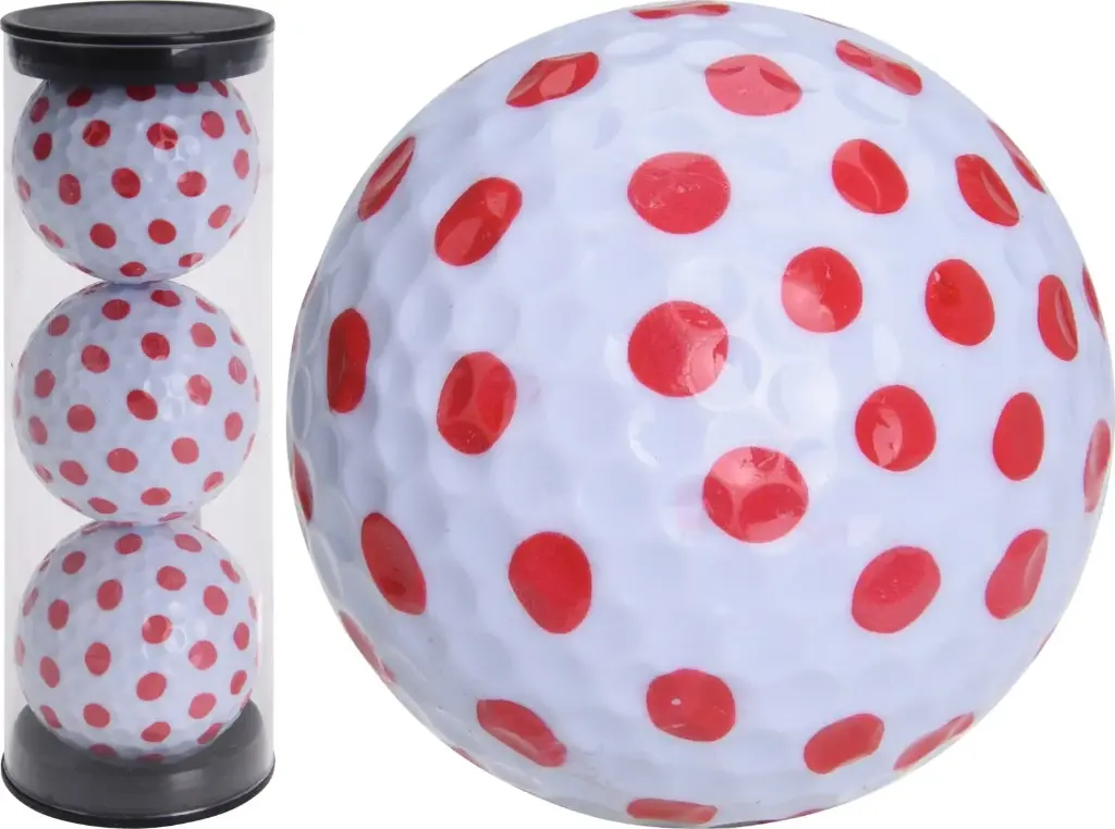 Pack 3 Balles Pois - Blanc/Rouge - LEGEND