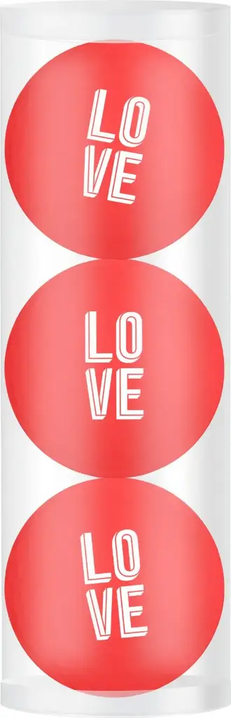Pack 3 Balles Love - Rouge - LEGEND