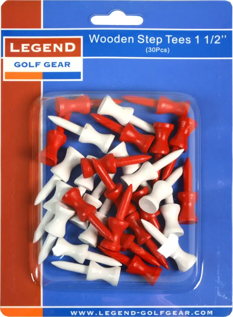 Tee Bois à étage 1 1/2 inch - 30 Pièces - Blanc/Rouge - LEGEND