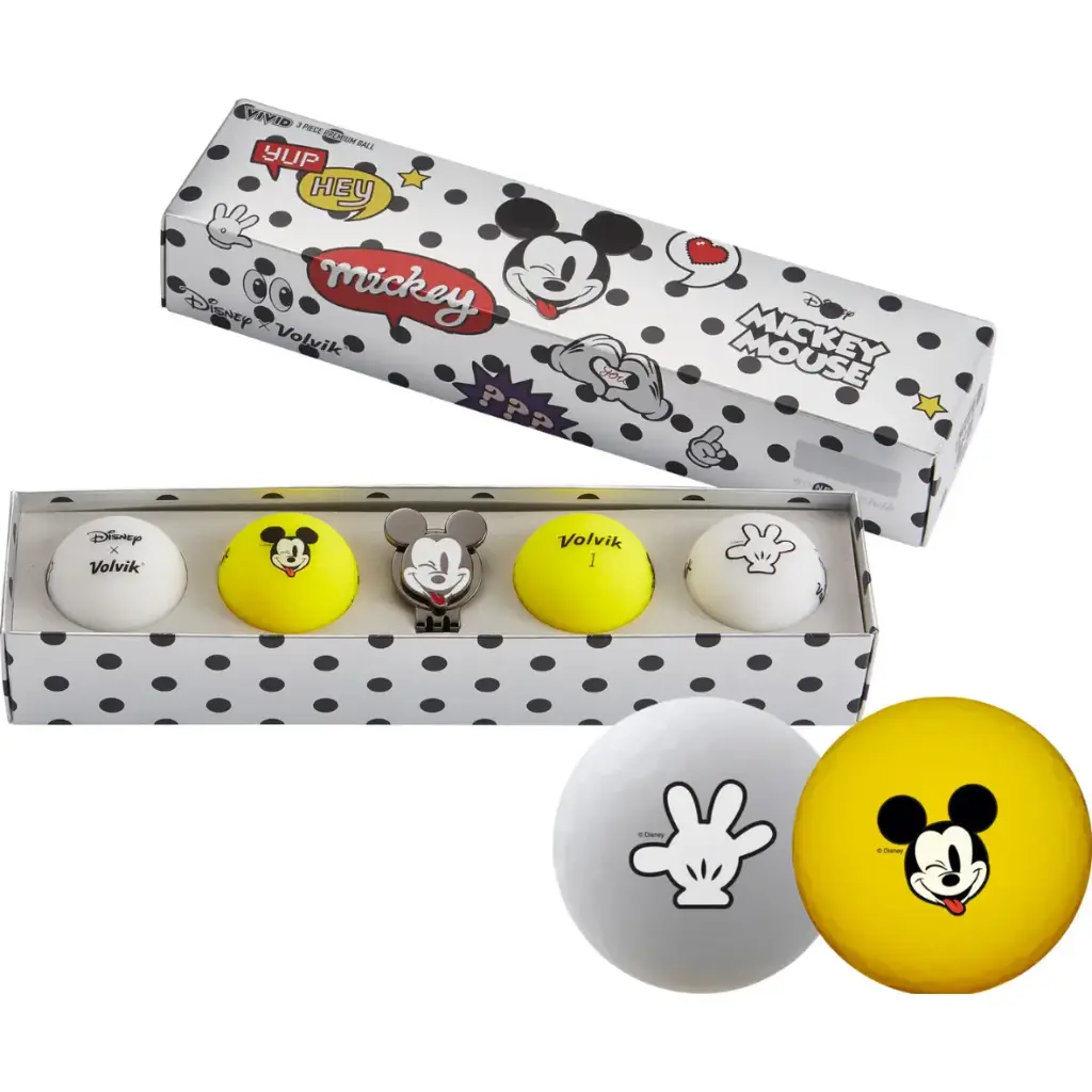 Coffret DISNEY Mickey - 4 Balles + Marque Balle - VOLVIK