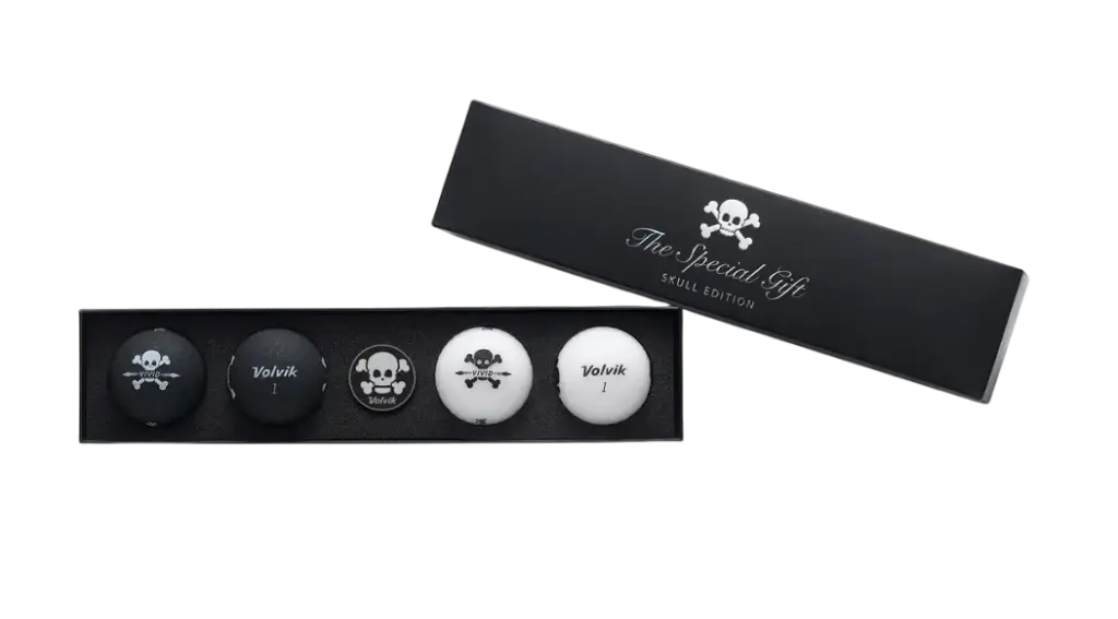 COFFRET SKULL-4 Balles + Marque Balle-VOLVIK