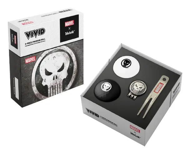 COFFRET THE PUNISHER-2 Balles + Marque Balle + Relève Pitch-VOLVIK