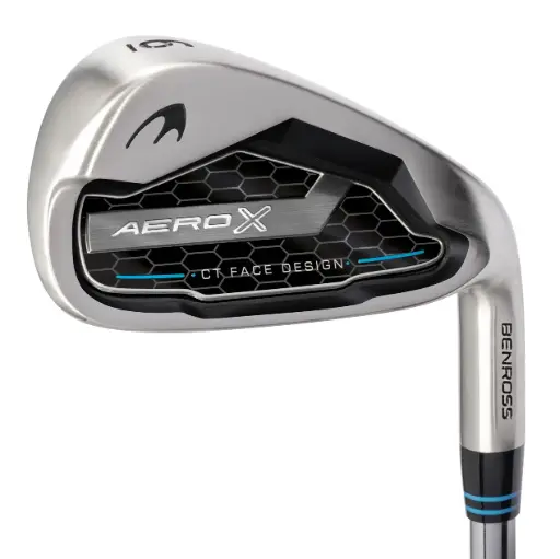 [BR1800036] Série complète fer 6 au SW AERO X - FLEX REG - Graphite - Homme - Droitier - BENROSS