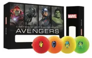 [VV0005520] Coffret MARVEL AVENGERS - 12 Balles VIMAT Verte/Rouge/Orange/Bleue - VOLVIK