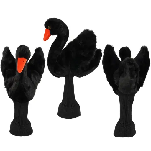 [KA6013695] Couvre Driver CYGNE noir Peluche - CRAFTSMAN