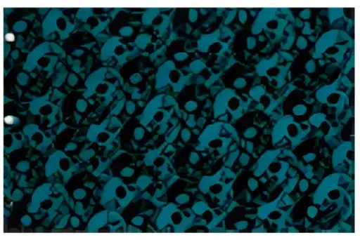 [KA7202304] Serviette Skull bleu/noir - CRAFTSMAN