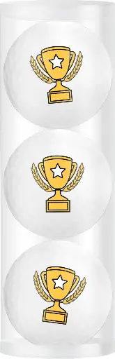 [WS9900083] Pack 3 Balles Trophée - Blanc - LEGEND