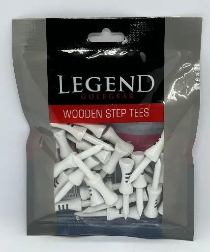 [LE6230330] Tee Bois à étage 2 inch 50mm - 25 Pièces - Noir - LEGEND