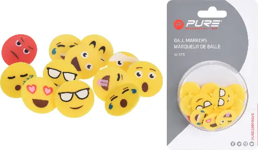 [LE6410010] Marque Balle EMOJI - 12 Pièces - LEGEND