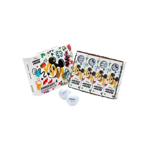 [VV0005610] Coffret DISNEY Mickey - 12 Balles POWER SOFT - VOLVIK