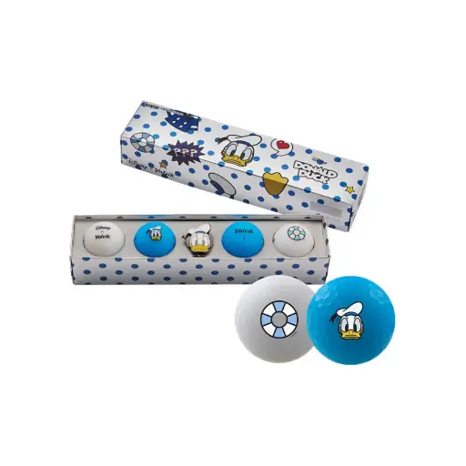 [VV0001920] Coffret DISNEY Donald Duck - 4 Balles + Marque Balle - VOLVIK
