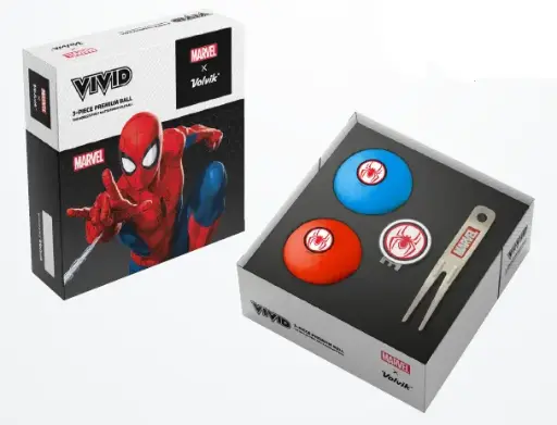 [VV0002220] Coffret MARVEL Spider Man - 2 Balles + Marque Balle + Relève Pitch - VOLVIK